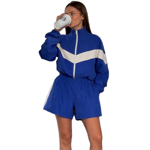 Amazon.com: Mandonce Workout Sets for Women Windbreaker Jacket and